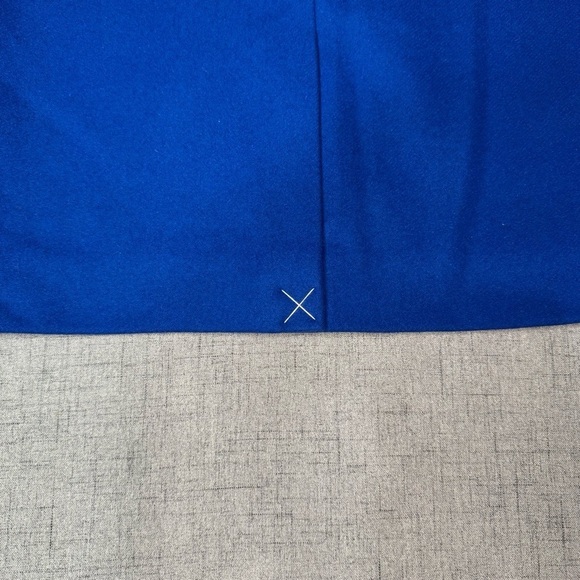 J. Crew Royal Blue Wool Straight Pencil Skirt Knee Length Size 4 Small NWT - Picture 9 of 11